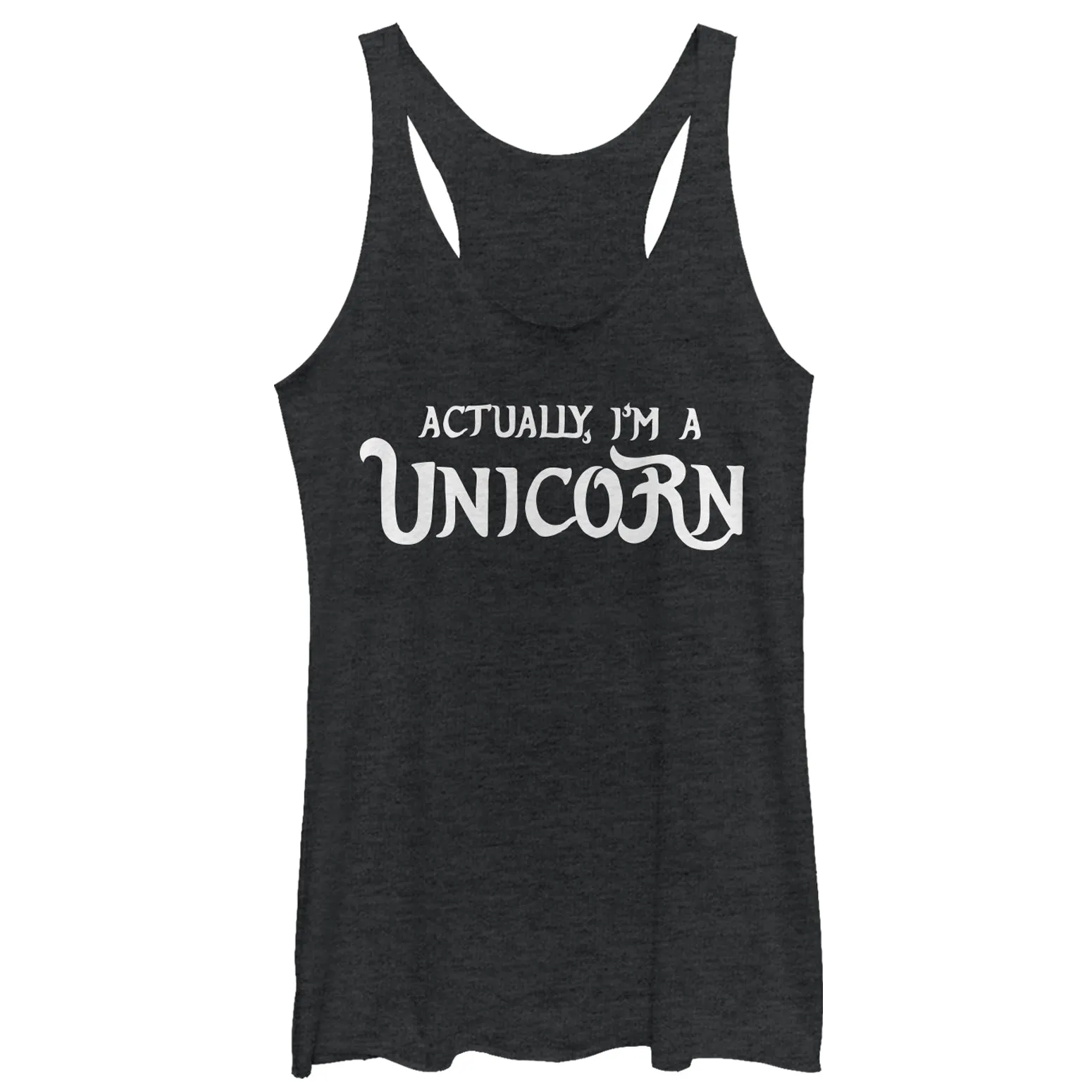 Women's CHIN UP Halloween Actually I'm a Unicorn Racerback Tank Top sold by Chin Up Apparel