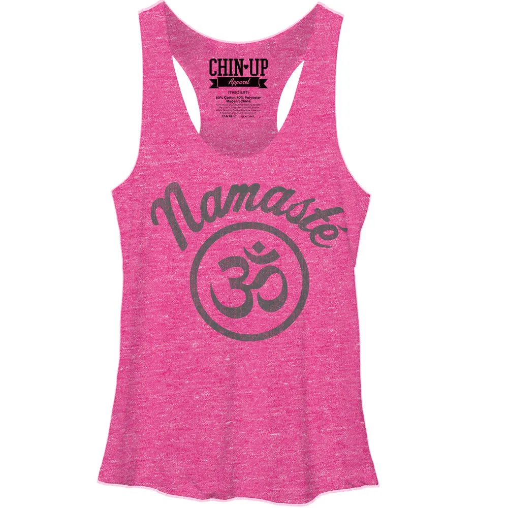 Women's CHIN UP Namaste Racerback Tank Top sold by Chin Up Apparel
