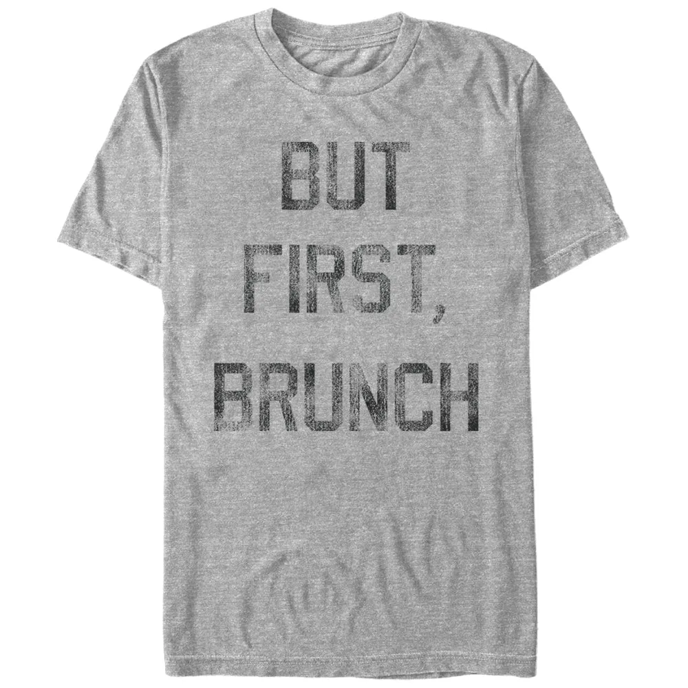 Women's CHIN UP But First Brunch Boyfriend Tee sold by Chin Up Apparel