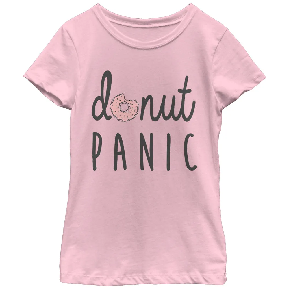 Girl's CHIN UP Donut Panic T-Shirt sold by Chin Up Apparel