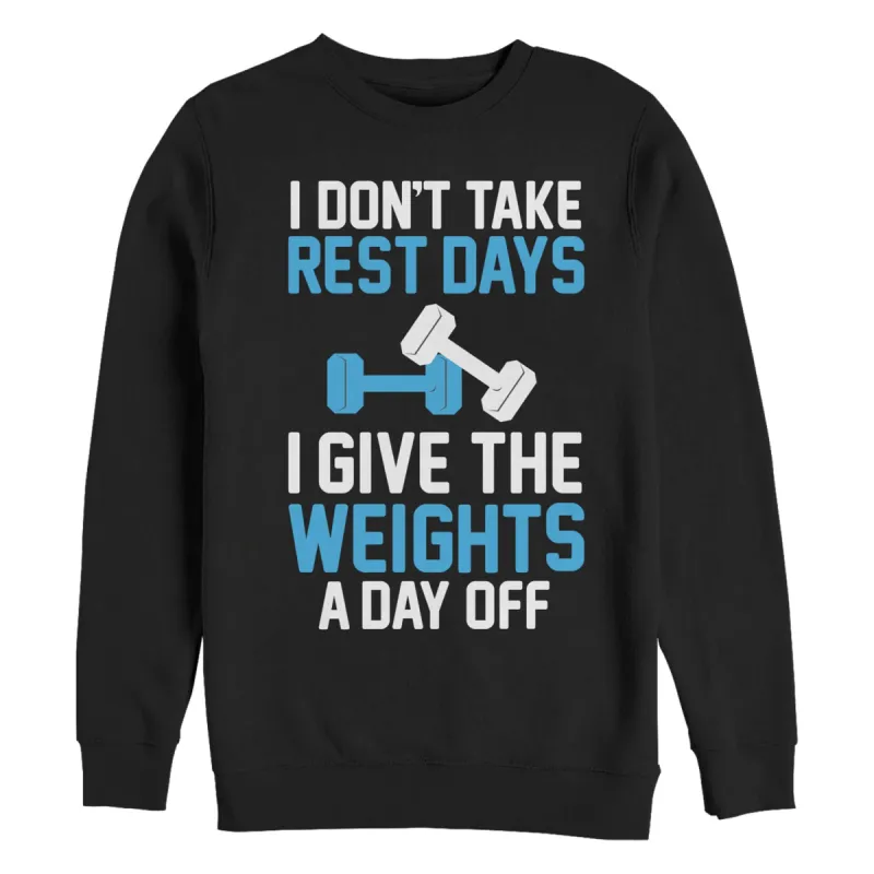 Men's CHIN UP Weight Day Off Sweatshirt sold by Chin Up Apparel