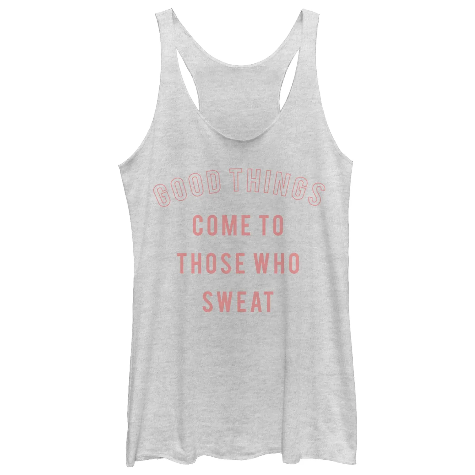 Women's CHIN UP Good Comes to Those Who Sweat Racerback Tank Top sold by Chin Up Apparel