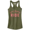Junior's CHIN UP Life is a Beautiful Ride Racerback Tank Top sold by Chin Up Apparel