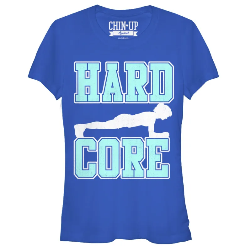 Junior's CHIN UP Hard Core T-Shirt sold by Chin Up Apparel