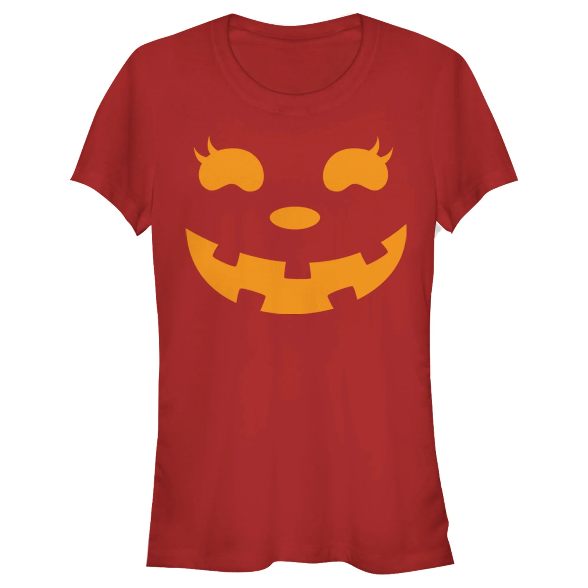 Junior's CHIN UP Halloween Jack o' Lantern Face T-Shirt sold by Chin Up Apparel product image thumbnail 5