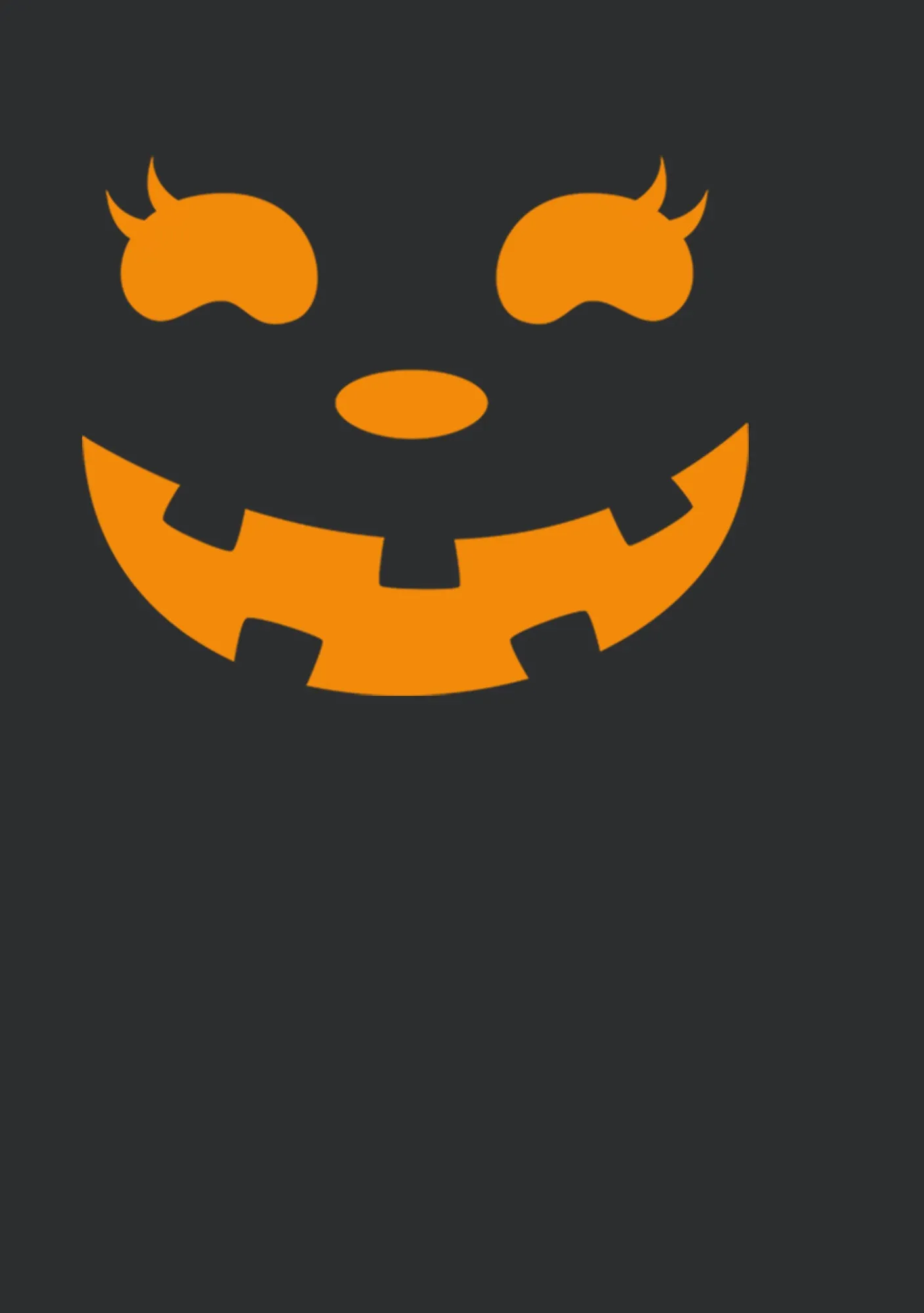 Junior's CHIN UP Halloween Jack o' Lantern Face T-Shirt sold by Chin Up Apparel product image thumbnail 2