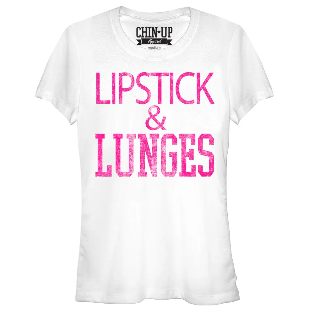 Junior's CHIN UP Lipstick T-Shirt sold by Chin Up Apparel