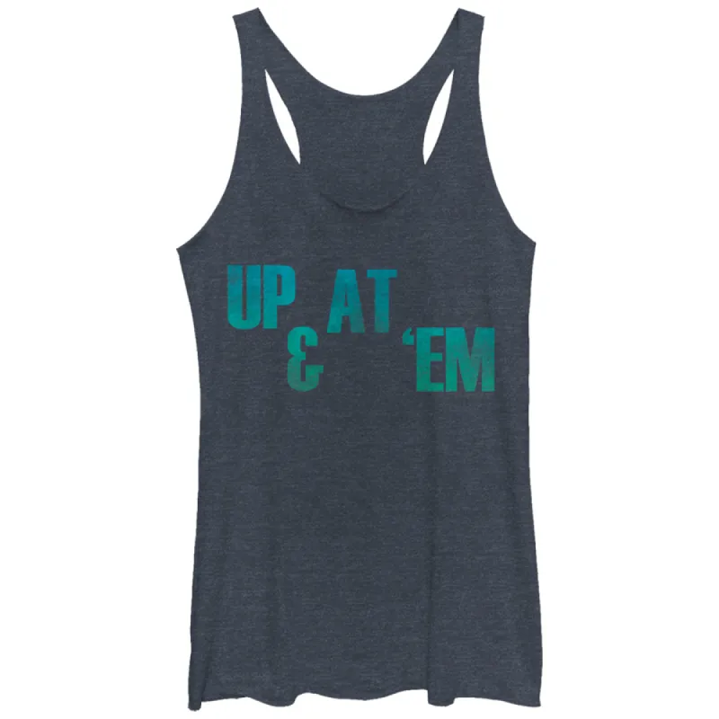 Women's CHIN UP Get Up and At Em Racerback Tank Top sold by Chin Up Apparel