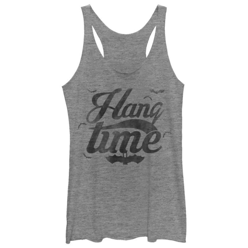 Women's CHIN UP Halloween Hang Time Bats Racerback Tank Top sold by Chin Up Apparel
