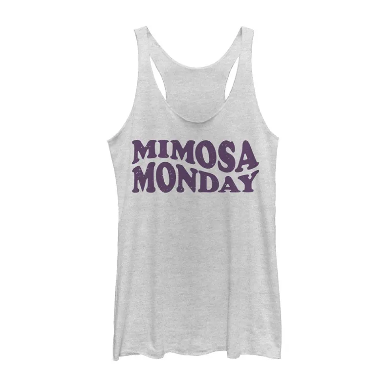 Women's CHIN UP Mimosa Monday Racerback Tank Top sold by Chin Up Apparel