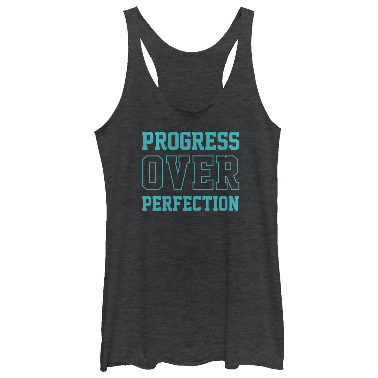 Women's CHIN UP Progress Over Perfection Racerback Tank Top sold by Chin Up Apparel