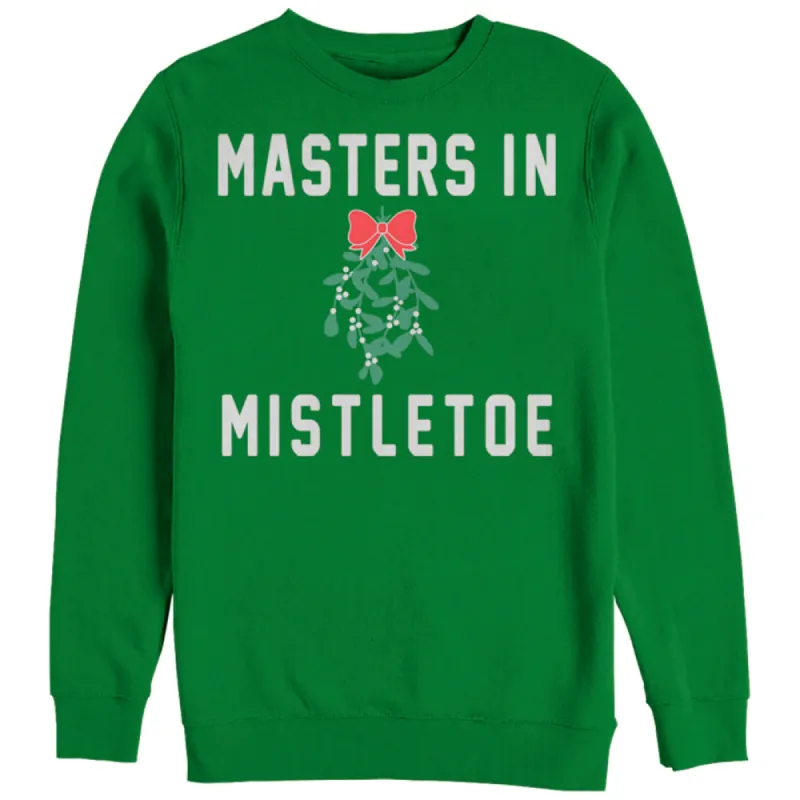 Women's CHIN UP Christmas Mistletoe Master Sweatshirt sold by Chin Up Apparel