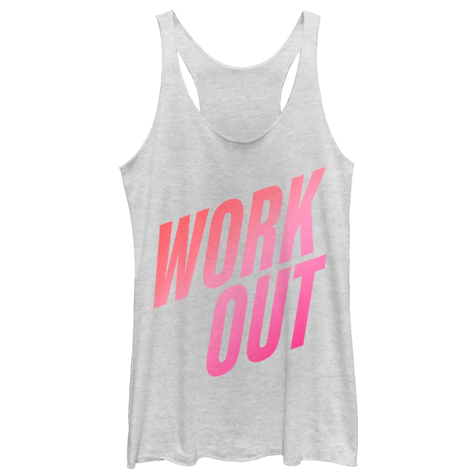 Women's CHIN UP Work Out Fade Racerback Tank Top sold by Chin Up Apparel