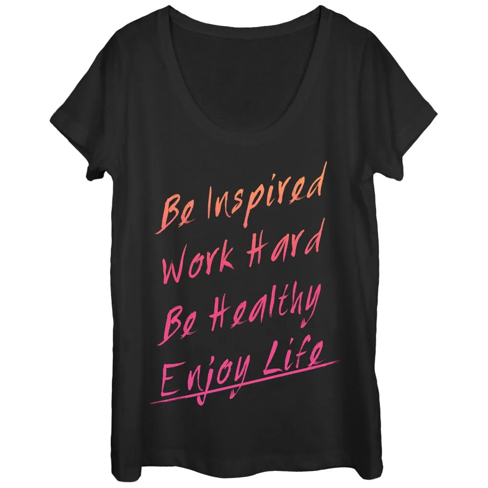 Women's CHIN UP Be Inspired Scoop Neck sold by Chin Up Apparel