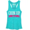Women's CHIN UP Logo Ribbon Racerback Tank Top sold by Chin Up Apparel