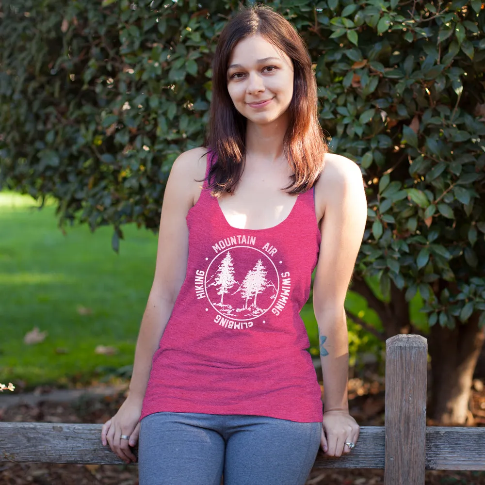 Women's CHIN UP Climbing Hiking Mountain Air Racerback Tank Top sold by Chin Up Apparel product image thumbnail 2