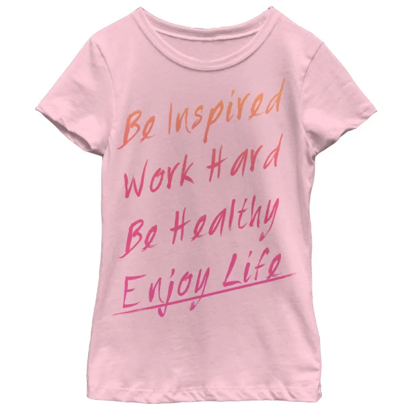 Girl's CHIN UP Be Inspired T-Shirt sold by Chin Up Apparel