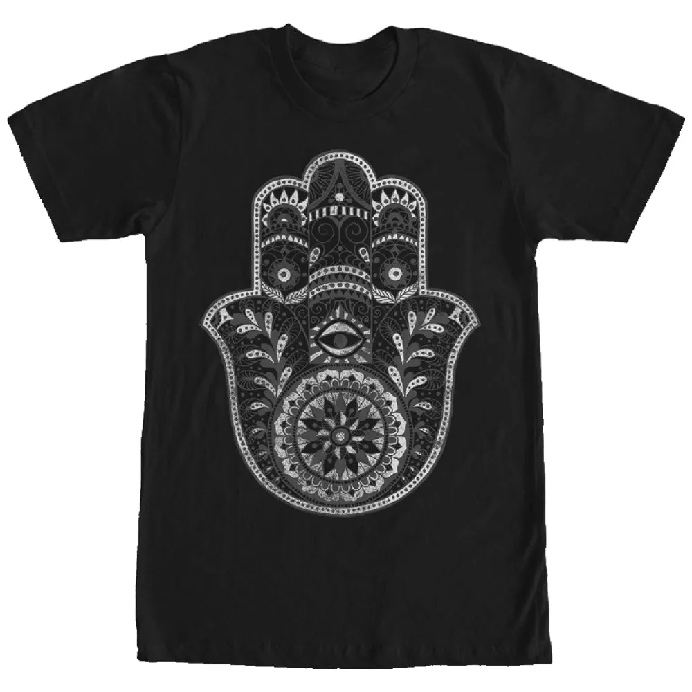 Women's CHIN UP Henna Hamsa Hand Boyfriend Tee sold by Chin Up Apparel