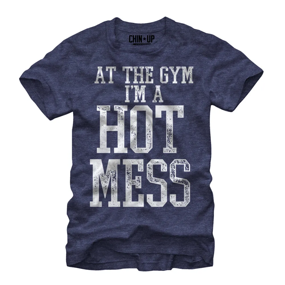 Women's CHIN UP Hot Mess Boyfriend Tee sold by Chin Up Apparel