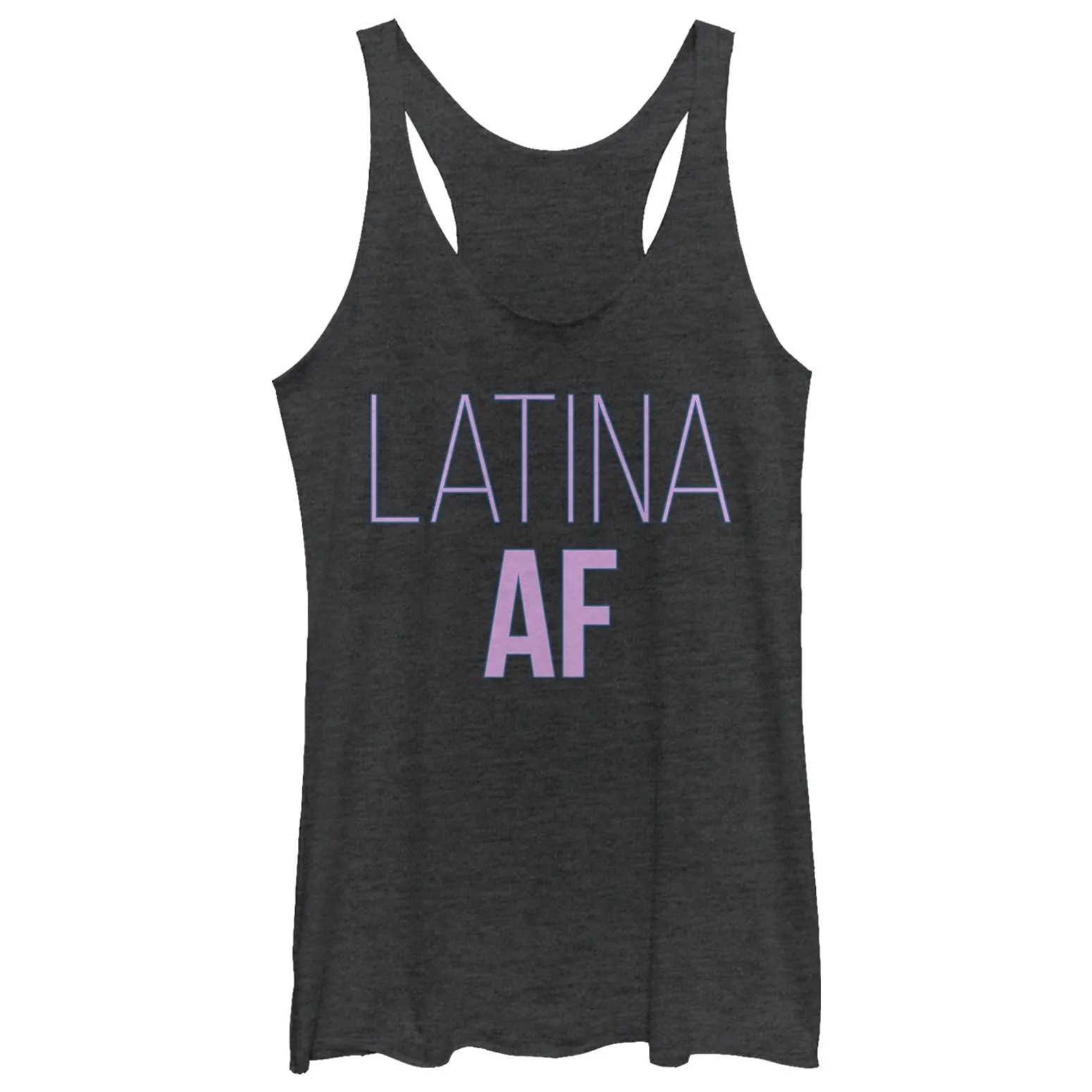 Women's CHIN UP Latina AF Racerback Tank Top sold by Chin Up Apparel