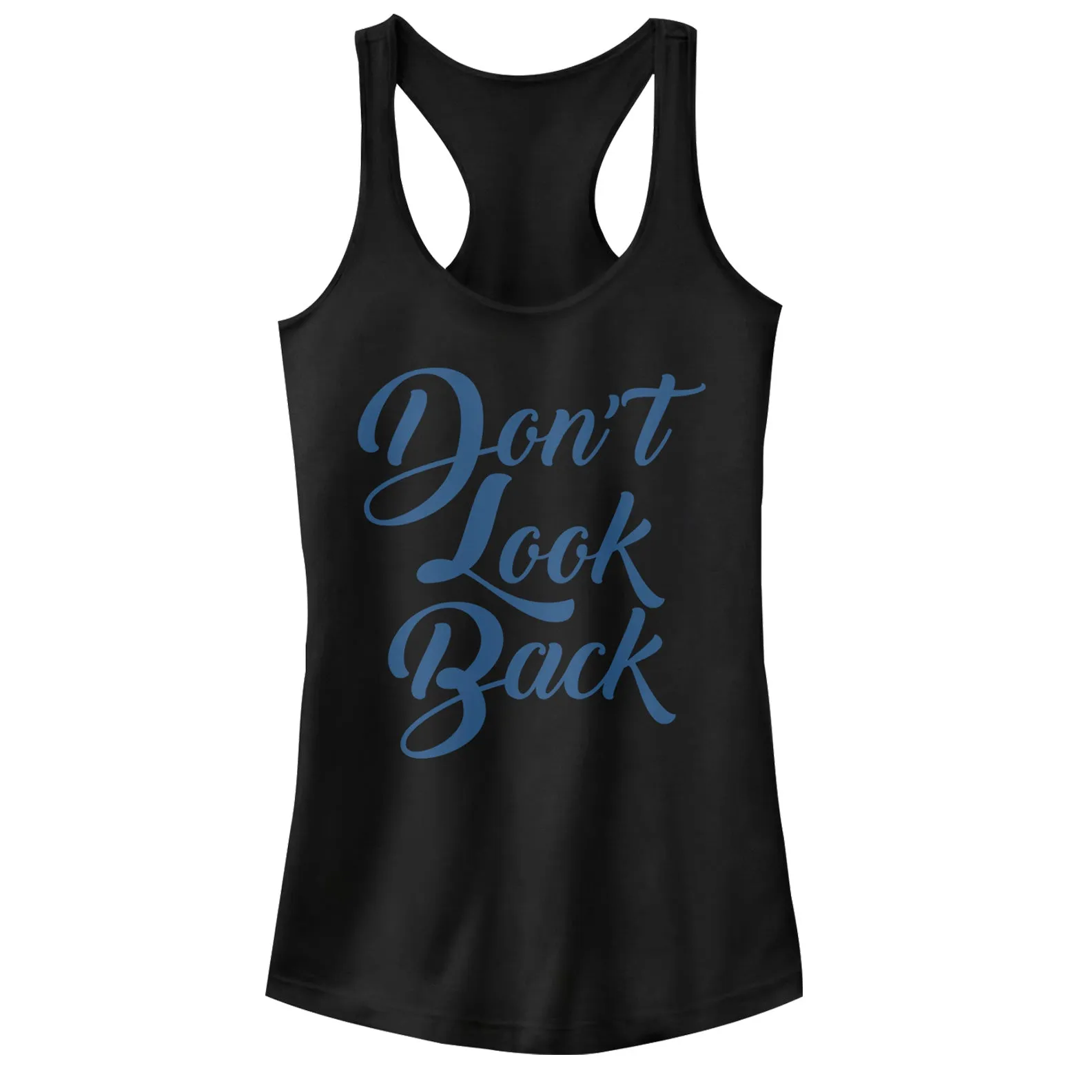 Junior's CHIN UP Don't Look Back Racerback Tank Top sold by Chin Up Apparel