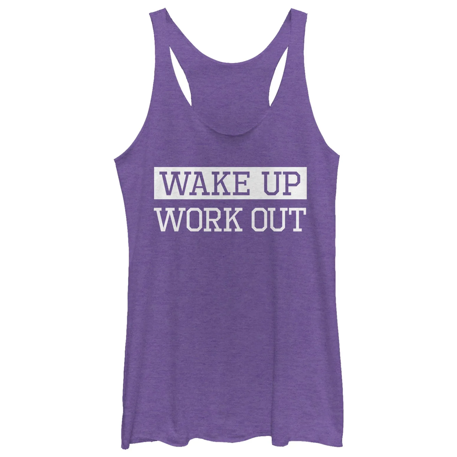 Women's CHIN UP Wake Up Work Out Racerback Tank Top sold by Chin Up Apparel