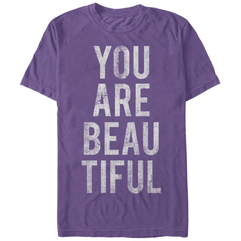 Women's CHIN UP You are Beautiful Vertical Boyfriend Tee sold by Chin Up Apparel