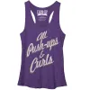 Women's CHIN UP Push-ups and Curls Racerback Tank Top sold by Chin Up Apparel