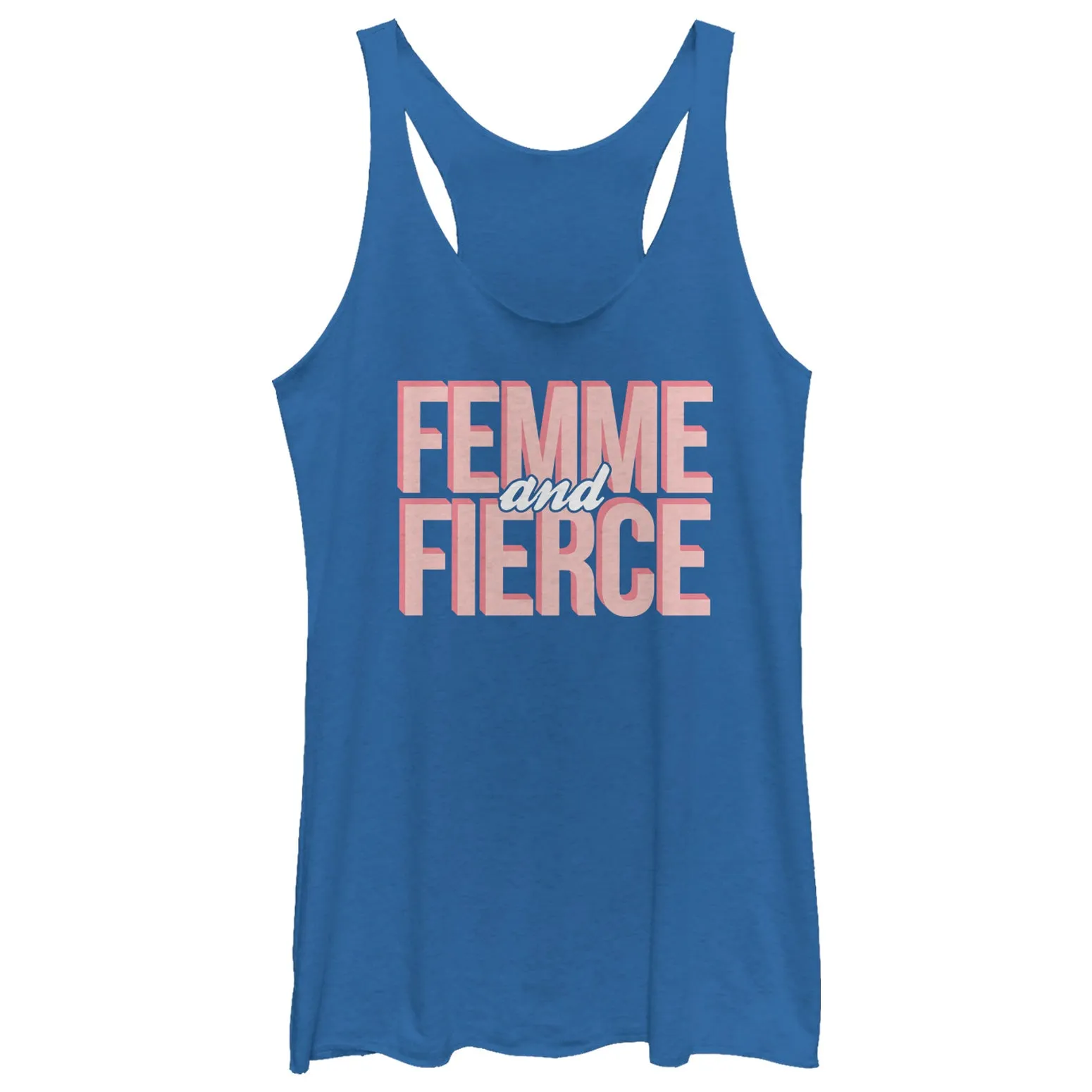 Women's CHIN UP Femme and Fierce Racerback Tank Top sold by Chin Up Apparel