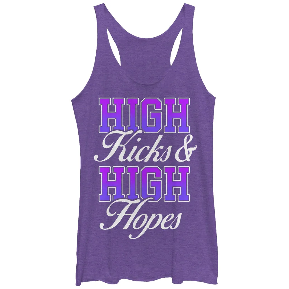 Women's CHIN UP High Kicks Racerback Tank Top sold by Chin Up Apparel