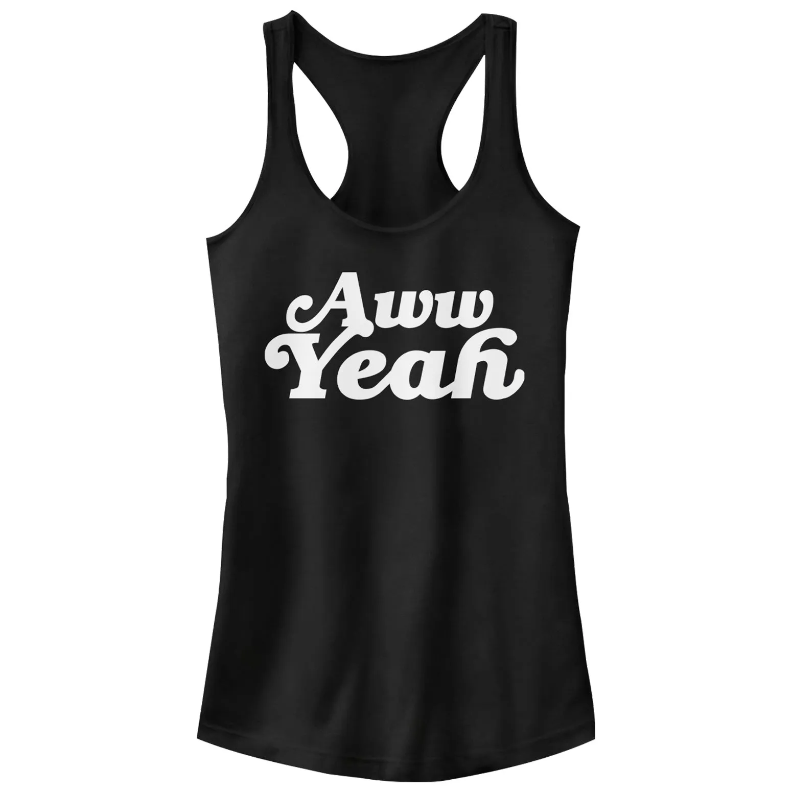 Junior's CHIN UP Aw Yeah Racerback Tank Top sold by Chin Up Apparel