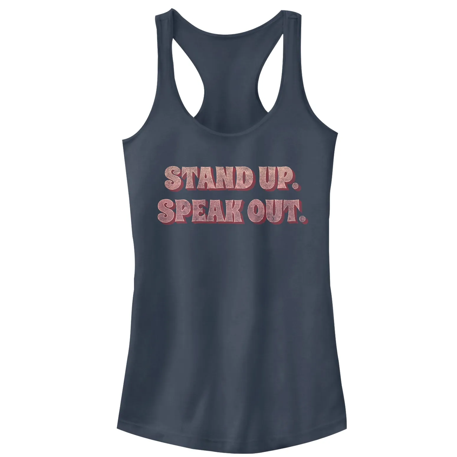 Junior's CHIN UP Stand Up Speak Out Racerback Tank Top sold by Chin Up Apparel