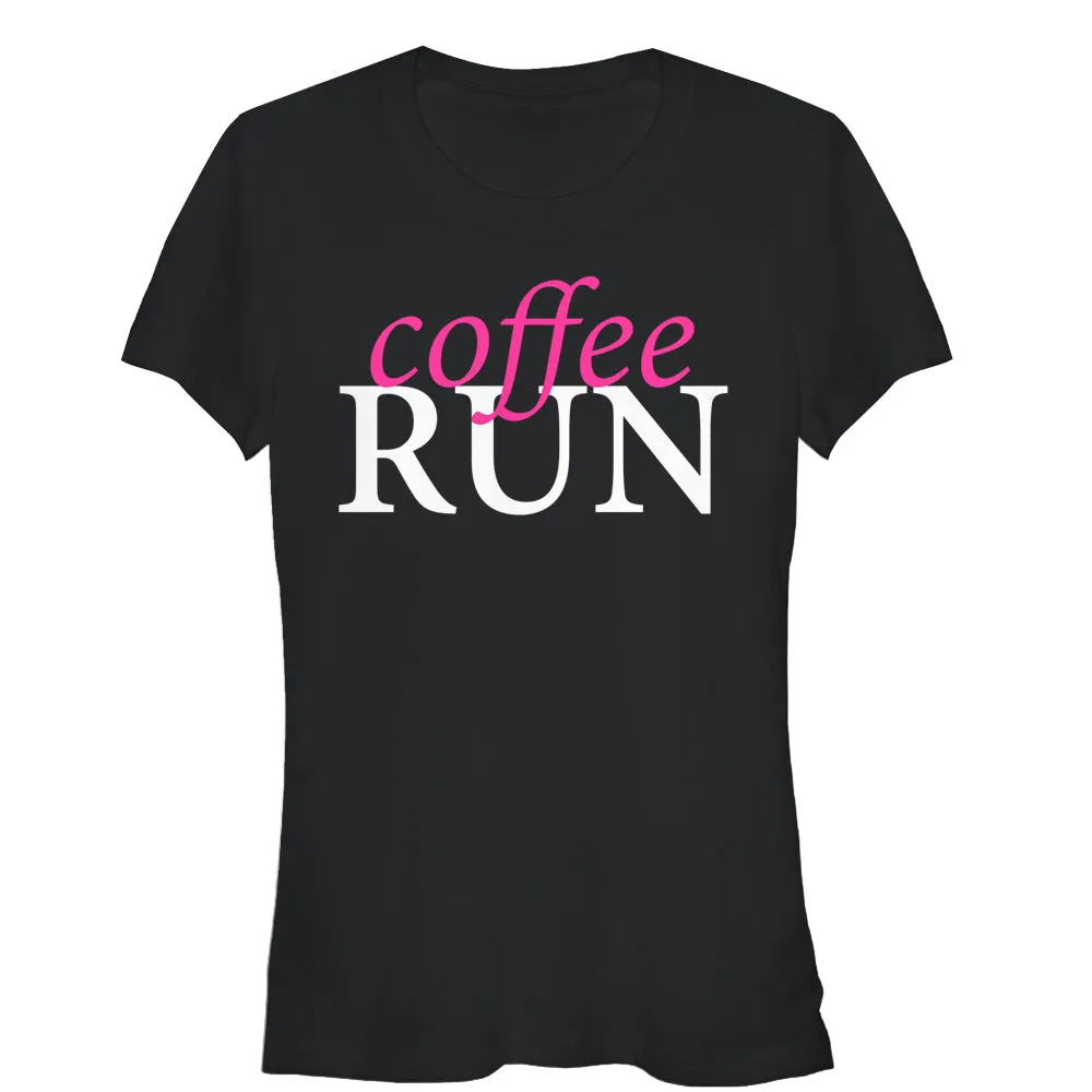 Junior's CHIN UP Coffee Run T-Shirt sold by Chin Up Apparel