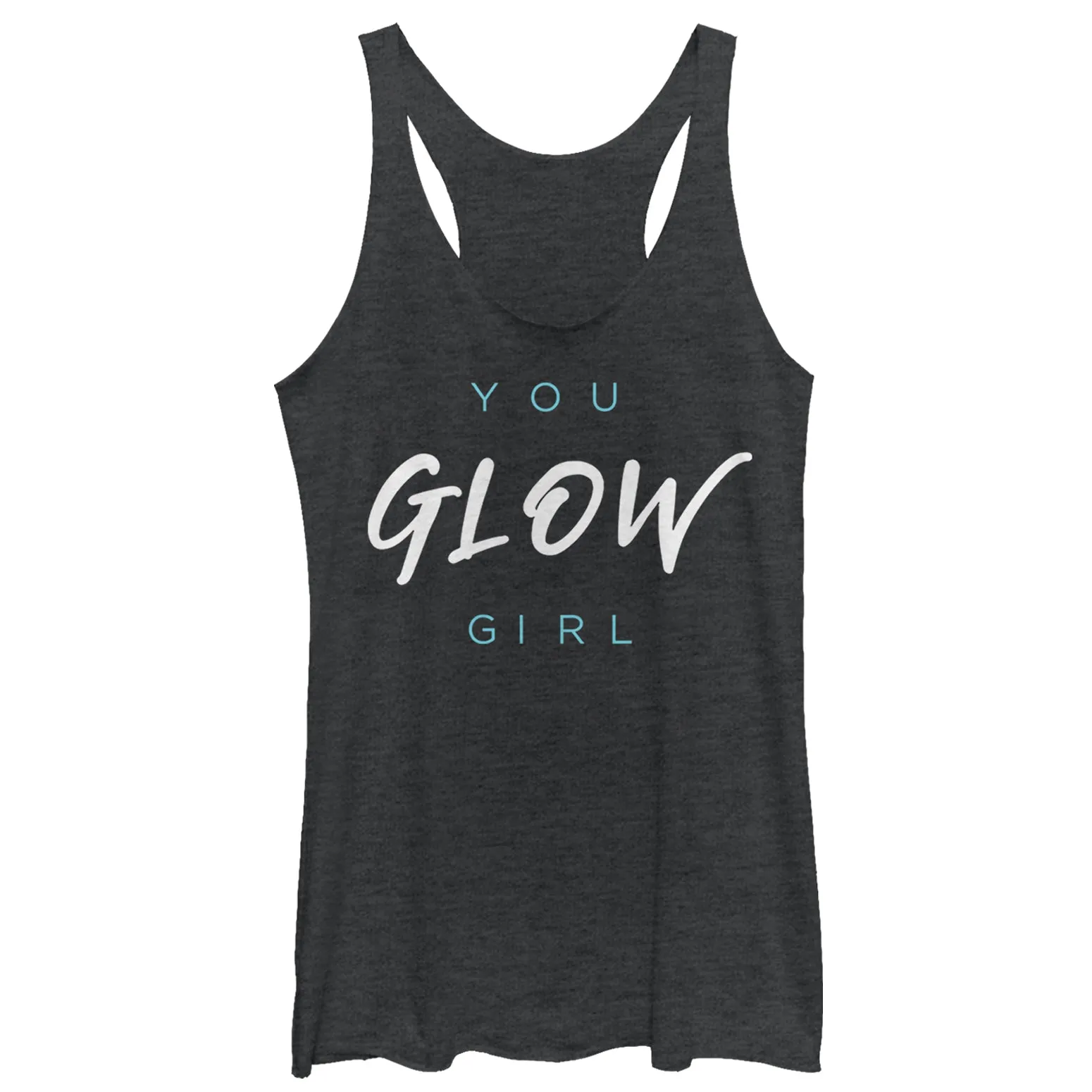 Women's CHIN UP Glow Girl Racerback Tank Top sold by Chin Up Apparel