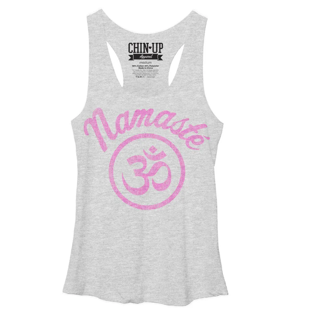 Women's CHIN UP Namaste Racerback Tank Top sold by Chin Up Apparel