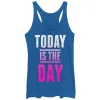 Women's CHIN UP Today is the Day Racerback Tank Top sold by Chin Up Apparel
