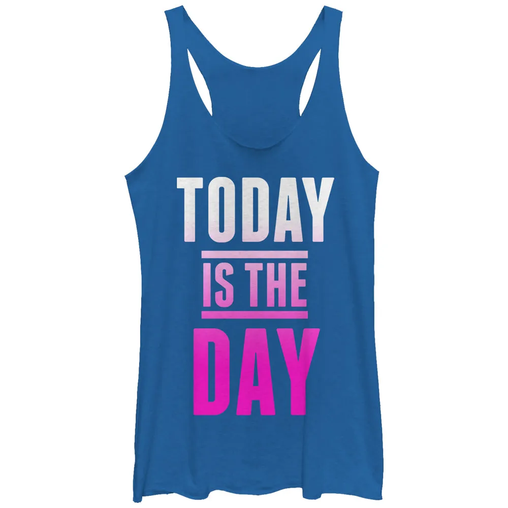 Women's CHIN UP Today is the Day Racerback Tank Top sold by Chin Up Apparel
