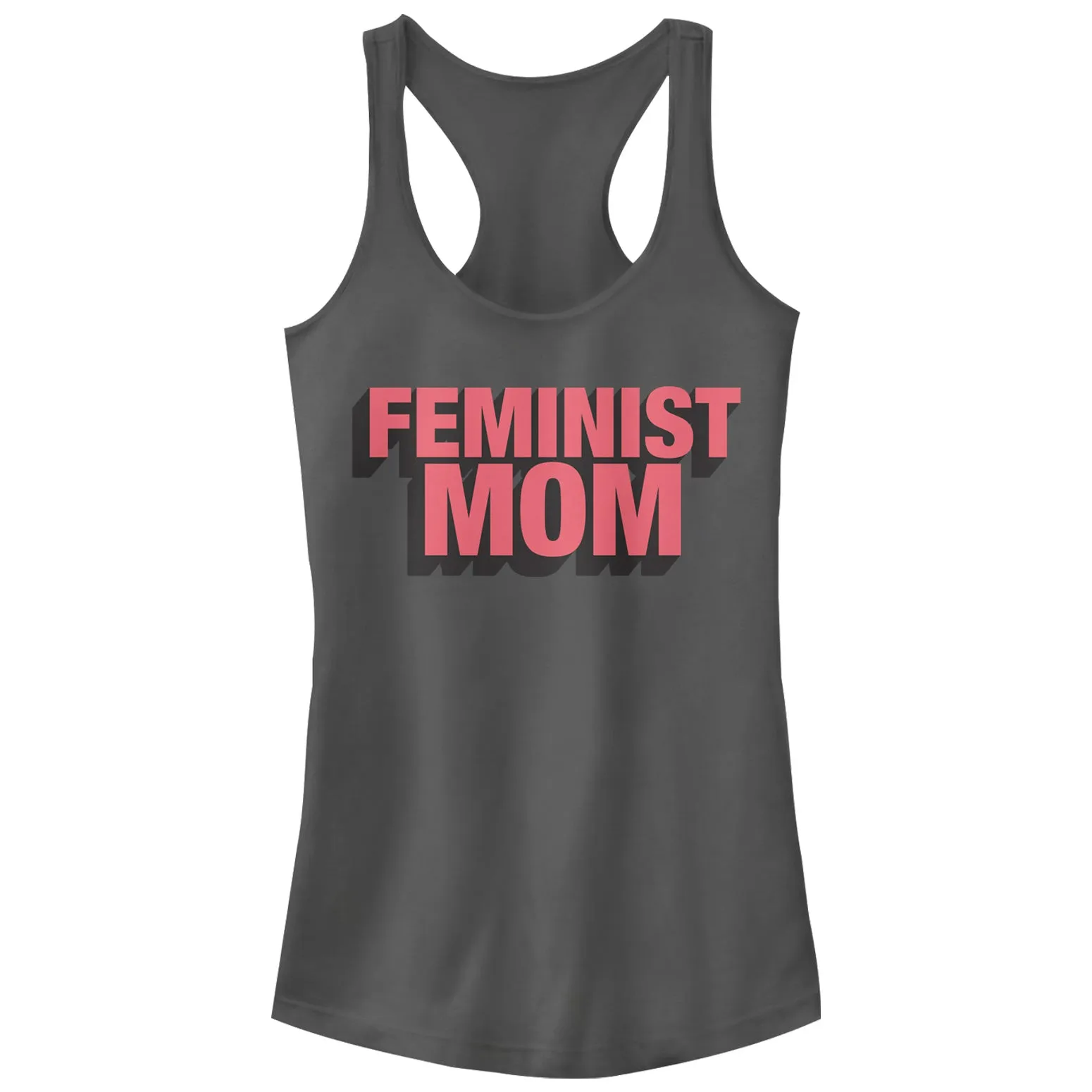 Junior's CHIN UP Feminist Mom Racerback Tank Top sold by Chin Up Apparel