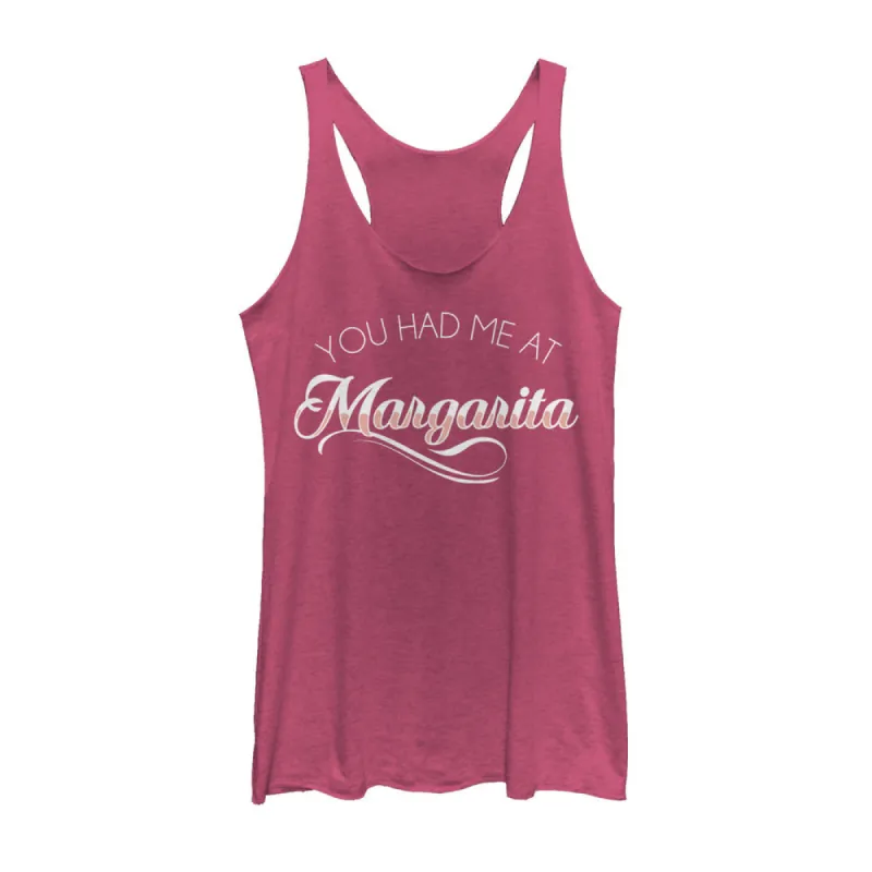 Women's CHIN UP Had Me at Margarita Racerback Tank Top sold by Chin Up Apparel