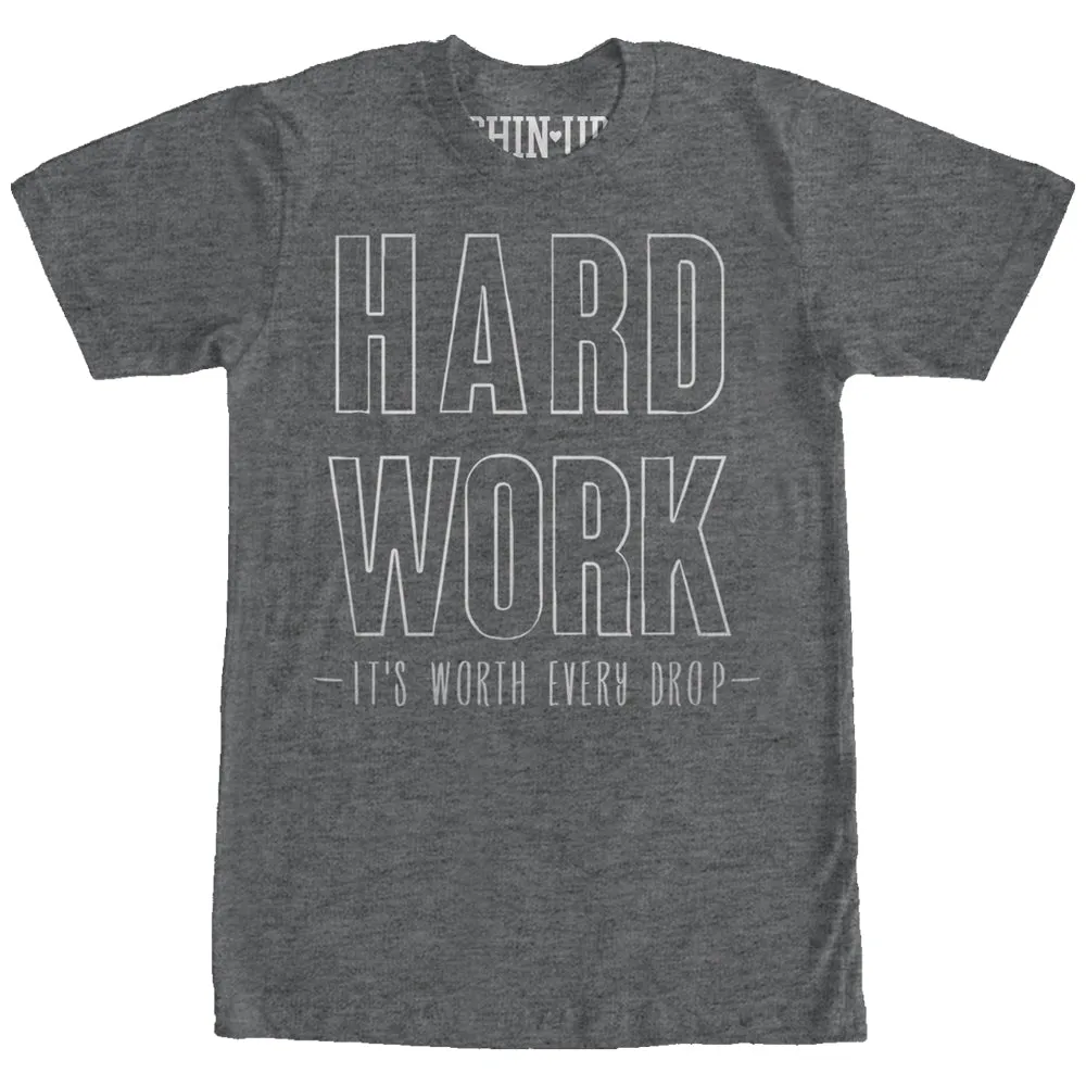 Women's CHIN UP Hard Work Boyfriend Tee sold by Chin Up Apparel