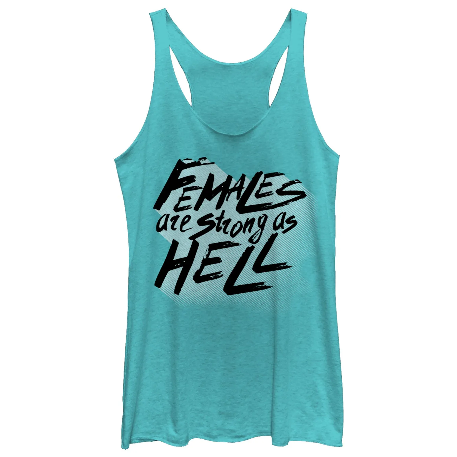 Women's CHIN UP Females Strong As Racerback Tank Top sold by Chin Up Apparel