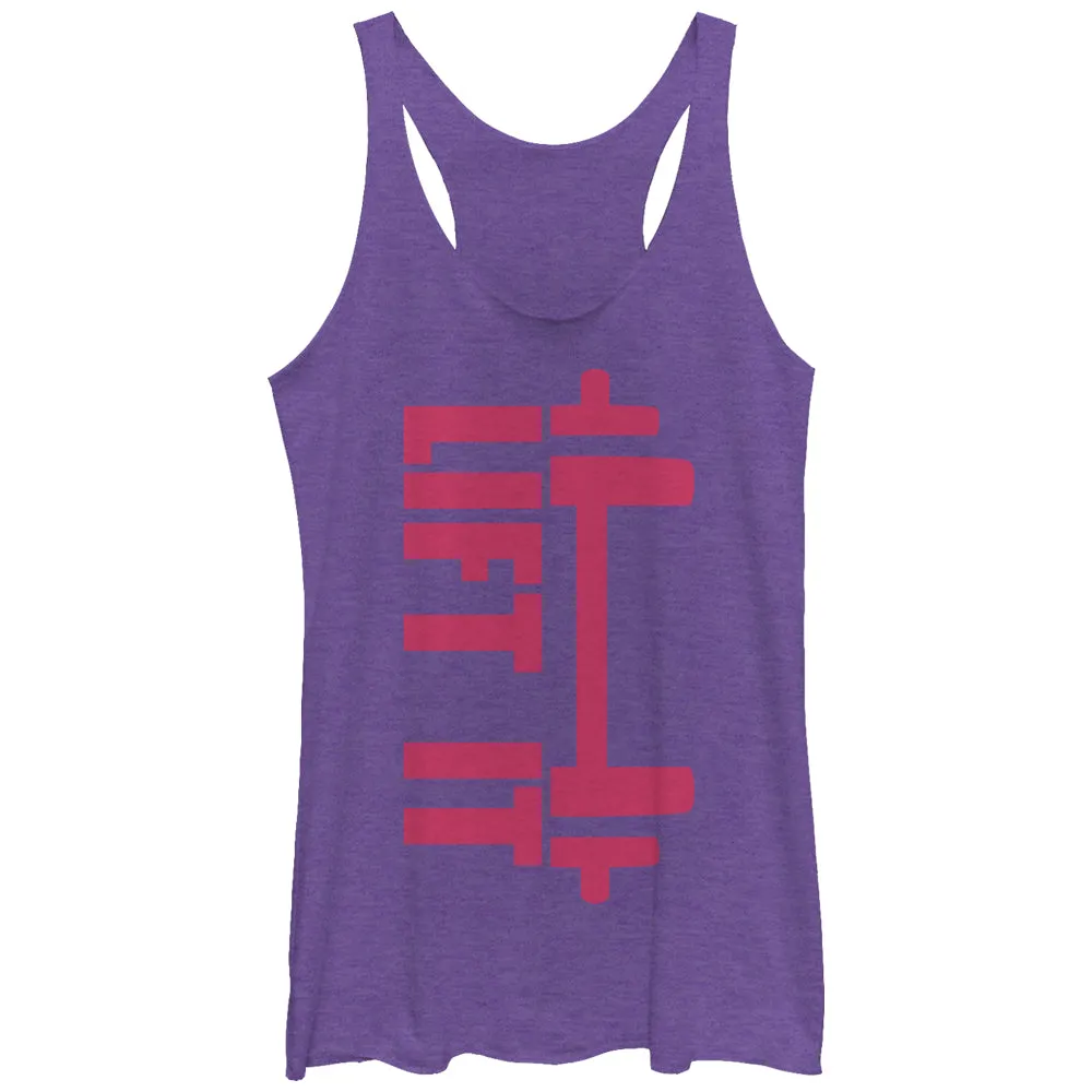 Women's CHIN UP Lift It Racerback Tank Top sold by Chin Up Apparel