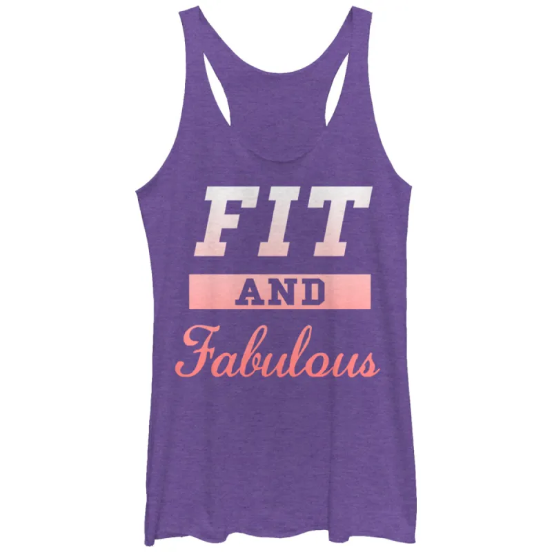 Women's CHIN UP Fit and Fabulous Racerback Tank Top sold by Chin Up Apparel