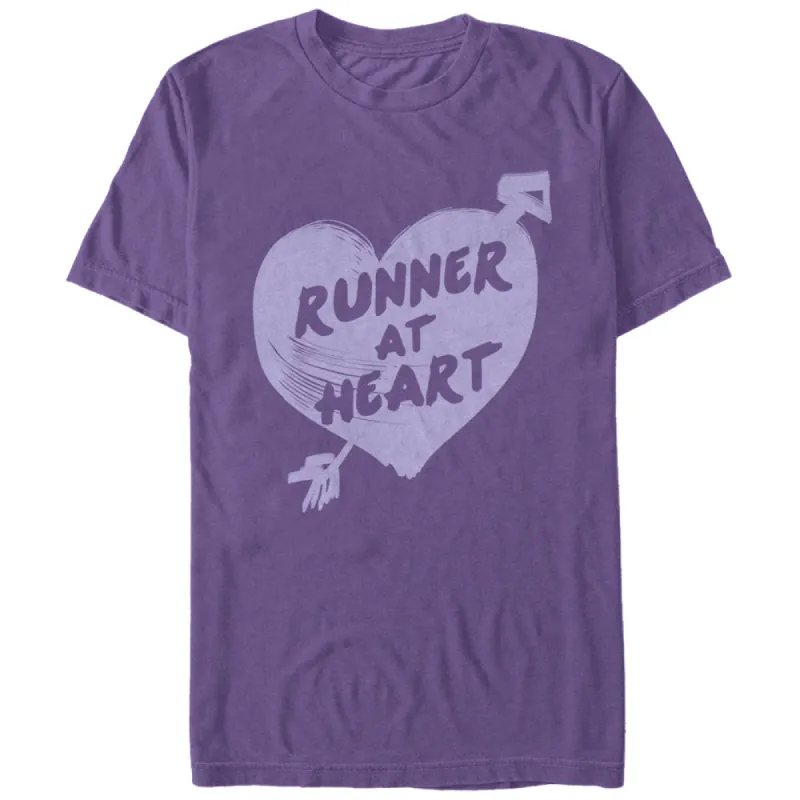 Women's CHIN UP Runner at Heart Boyfriend Tee made by Chin Up Apparel