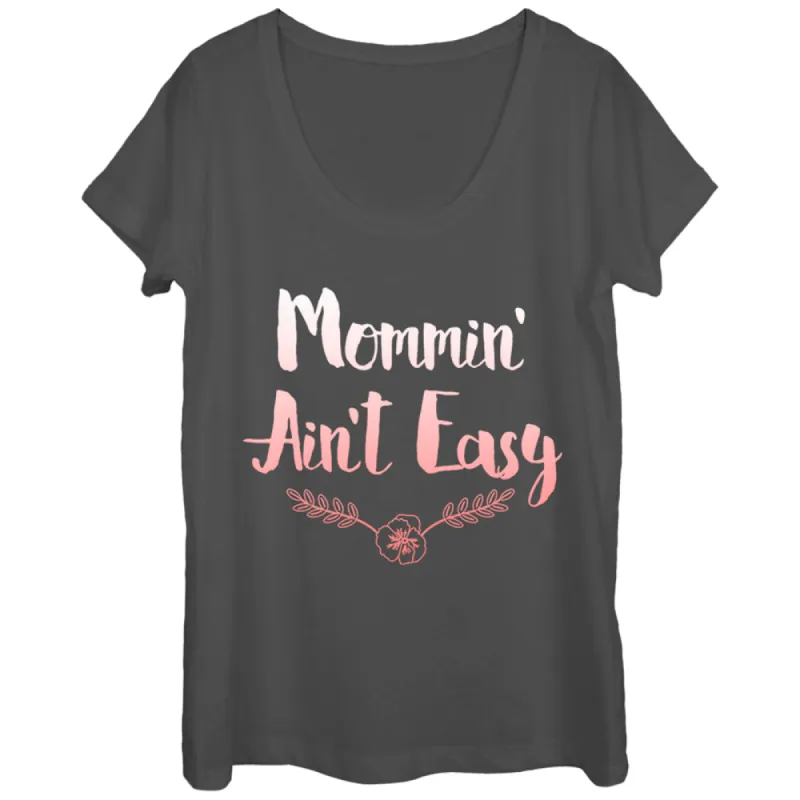 Women's CHIN UP Mommin Ain't Easy Scoop Neck sold by Chin Up Apparel