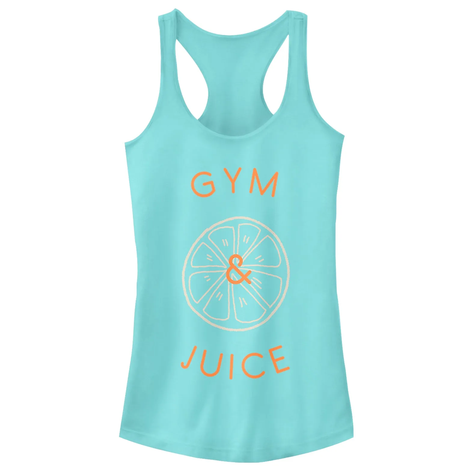 Junior's CHIN UP Gym and Juice Racerback Tank Top sold by Chin Up Apparel