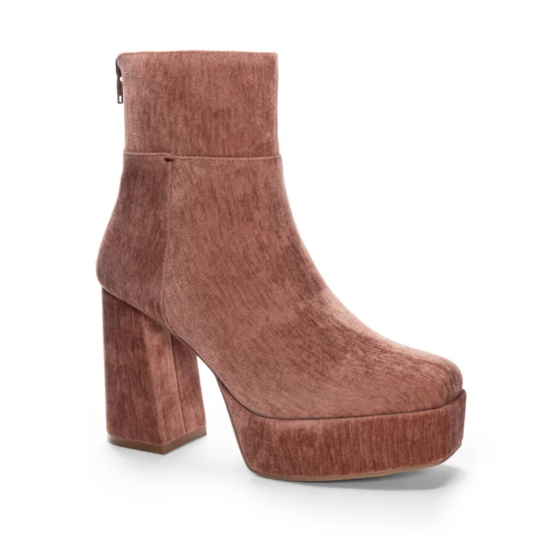 Norra Velvet Bootie sold by Chinese Laundry