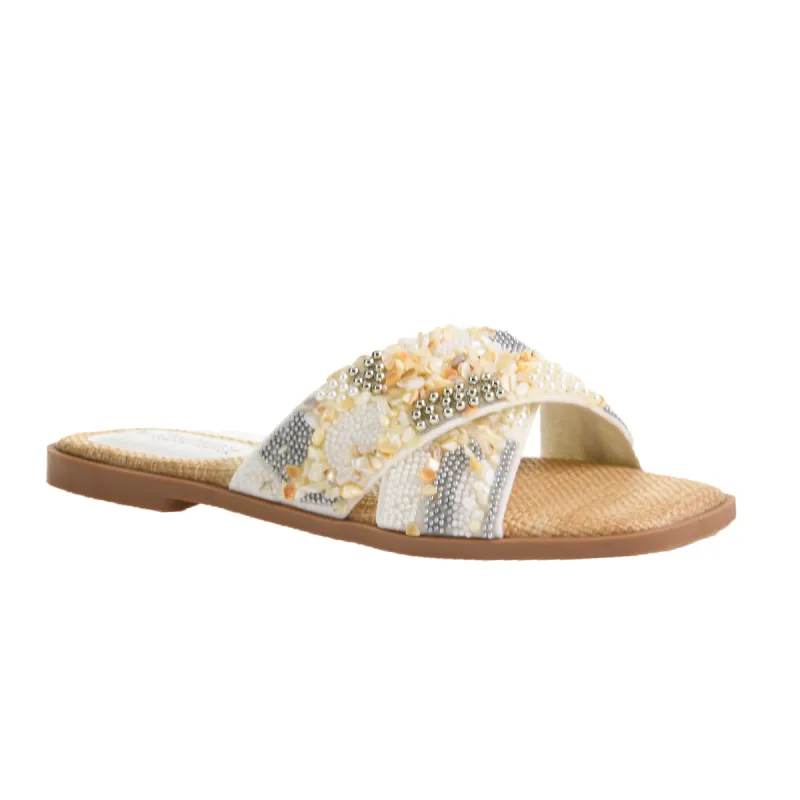 Long Beach Beaded Slide Sandal sold by Chinese Laundry