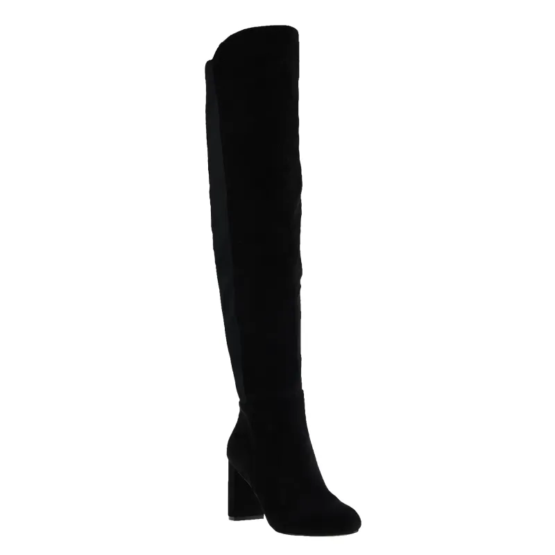 thumbnail image 2 of Chinese Laundry Women's Fiora Knee High Boot | Stiletto Heel Pull On Boots With Pointed Toe 2 of 14