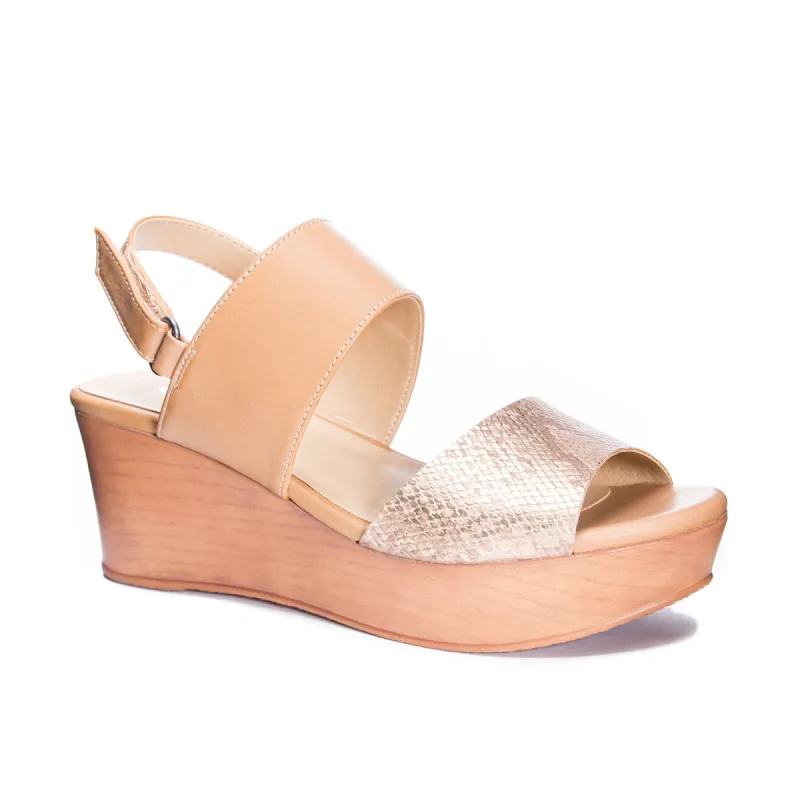 Christel Wedge Sandal sold by Chinese Laundry